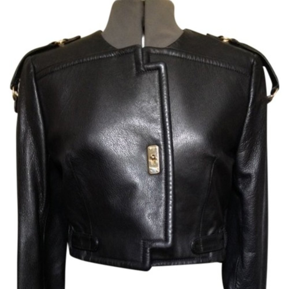 Rare Vintage MOSCHINO BLACK MODELLO #20727 Jacket Women's Size 4